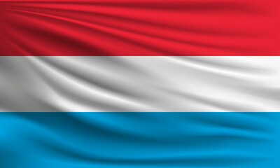 Vector flag of Luxembourg