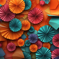 Fototapeta na wymiar pattern with colorful umbrellas