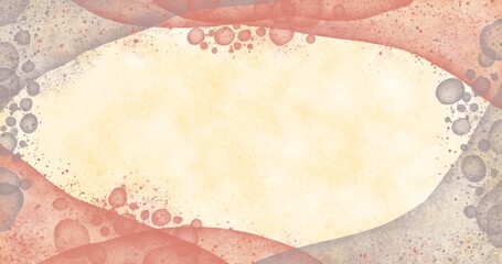 Abstract watercolor purple and pink waves with chaotic spots.