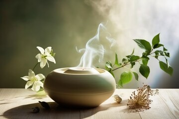 photo of aroma therapy Generated AI