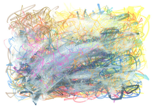 Hand drawn scrawl sketch line chaos doodle pattern. Pen, pencil, crayon texture ink art abstract background..