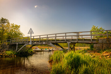 Fototapeta premium Holzbrücke an der Schusterkate