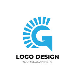 Modern luxury and minimalist monogram logo