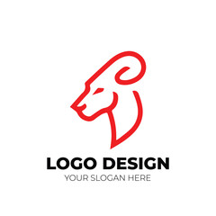 Fototapeta premium Modern luxury and minimalist monogram logo