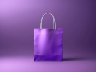 Purple shopping bags. Purple background.