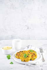 Millet Black Beans Oats Cilantro Burgers