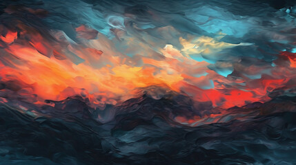 Dark Abstract Landscape