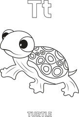 Alphabet coloring page for kids