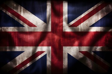 British UK flag background, AI generated