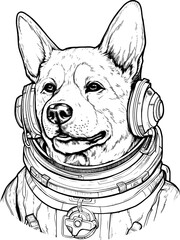 Astronaut Dog