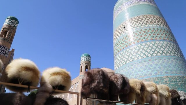 the beautiful minaret of khiva