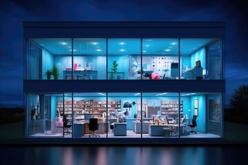 photo of design a functional office for medical Generated AI