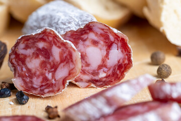 White mold on beef sausage,