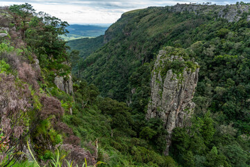 Fototapeta na wymiar The Pinnacle Rock near Graskop in South Africa
