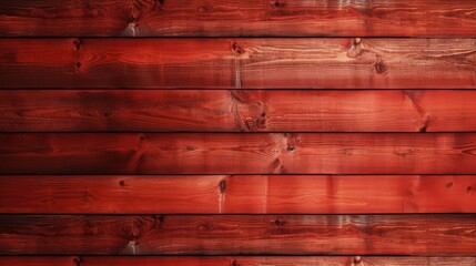 Fototapeta premium Red wooden planks background. Wooden texture. Red wood texture. Wood plank background - generative AI
