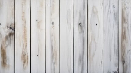 Fototapeta premium White wooden planks background. Wooden texture. White wood texture. Wood plank background - generative AI