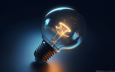 creative idea light bulb, yellow light bulb, creativity, idea, generative ai