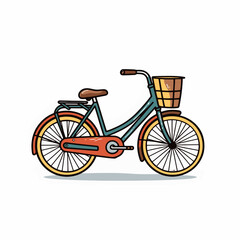 Fototapeta na wymiar Bike icon design bicycle illustration vehicle cartoon vector graphic