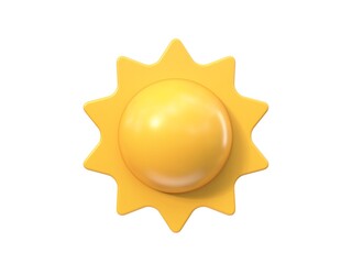 Weather icon Sun 3D