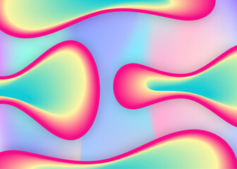 Fluid shape background with liquid dynamic elements.