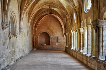 Fototapeta na wymiar Abdij van Valmagne, abbaye de Valmagne. Villeveyrac, Herault, Languedoc Roussillon, South of France, Europe.