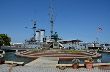 海を望む公園　記念艦三笠　三笠公園