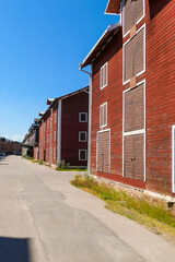 red brick building