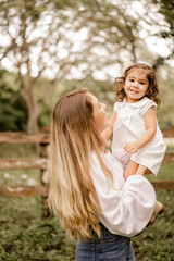 Fototapeta premium Mom with toddler