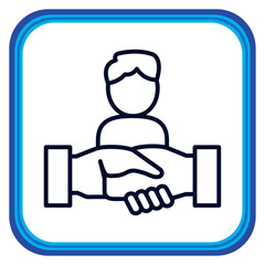 Vector image of a silhouette of people icon on white background