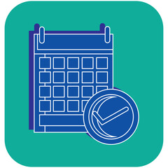 vector icon of a CEO almanac
with green background
