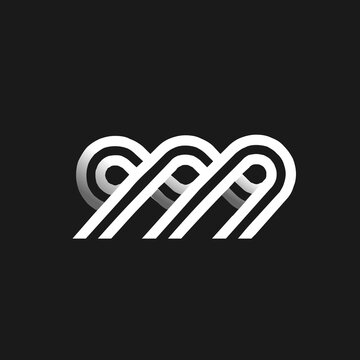 999 monogram letter logo icon design