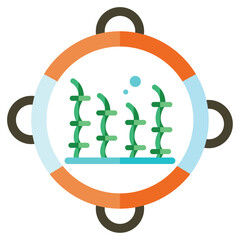 seedling icons with white background