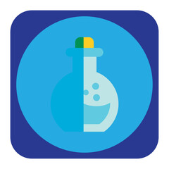 vector icon of a video game position with blue background