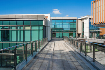 Modern urban business building on a sunny day