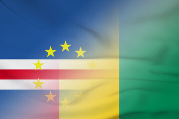 Cape Verde and Guinea state flag transborder contract GIN CPV