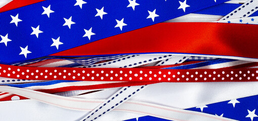 Red, White and Blue Ribbons