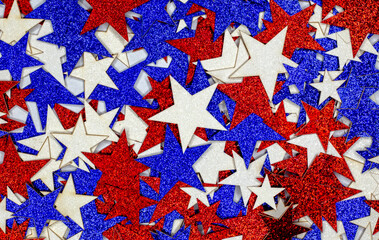 Red, White and Blue Stars