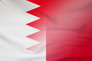 Bahrain and Malta government flag international negotiation MLT BHR