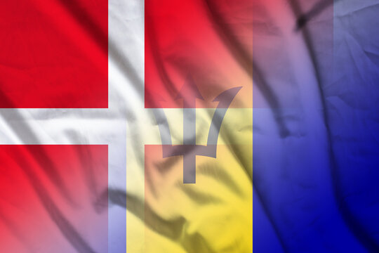 Denmark and Barbados government flag international contract BRB DNK