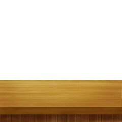 Brown wooden board isolated