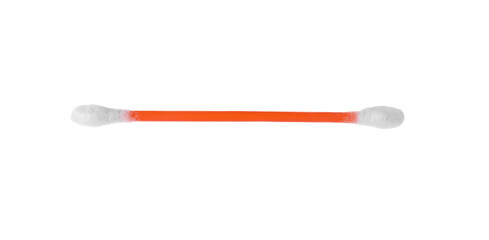 Clean cotton bud isolated on white. Hygienic accessory