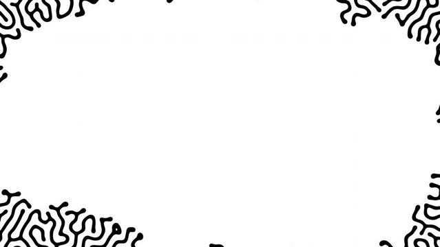 Reaction diffusion organic growing pattern. Cell division science background.
