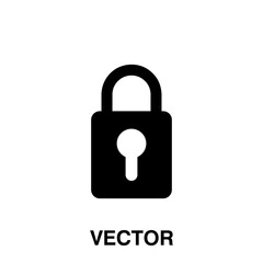 vector pedlock illustration on white background