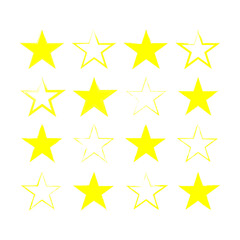 Fototapeta premium Seamless pattern with stars on white background. Vector illustration. Stock image.