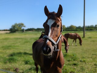 Obraz premium horse in the meadow