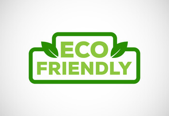 Eco friendly icon. Eco friendly and organic labels sign. Healthy natural product label design vector illustration