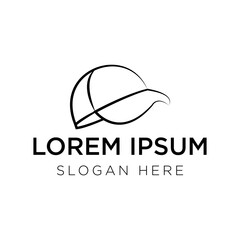 Hat logo vector illustration isolated on white background