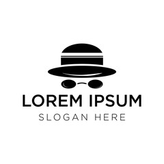 hat logo vector illustration isolated on white background