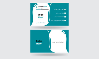 Business card Design | professional  Creative Double-Sided Modern Business Card Template Design  Identity Vector Illustration