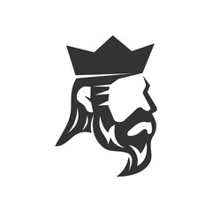 king logo template. Icon Illustration Brand Identity. Isolated and flat illustration. Vector graphic